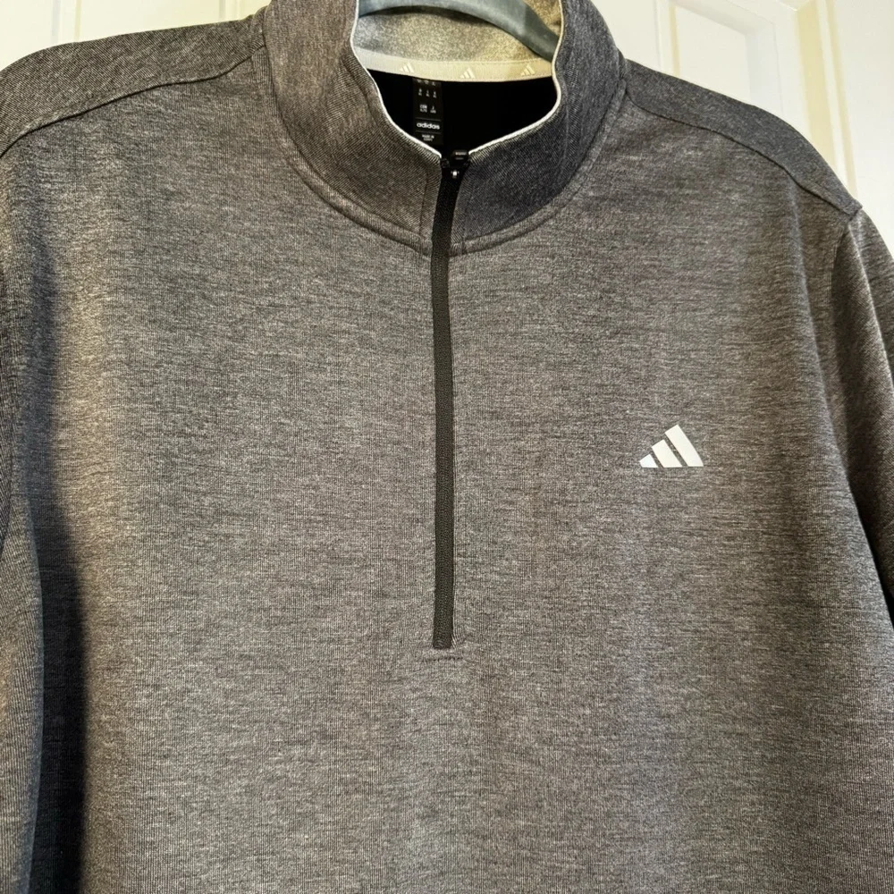 Adidas Charcoal Quarter-Zip Top NWT